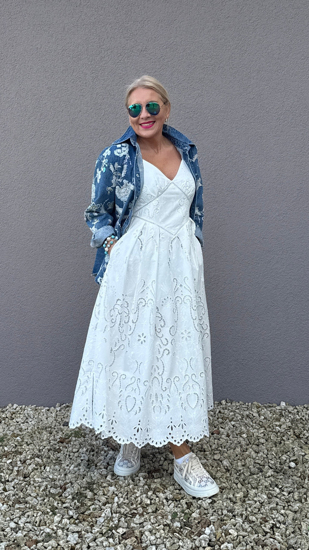 Spagettiträger Kleid