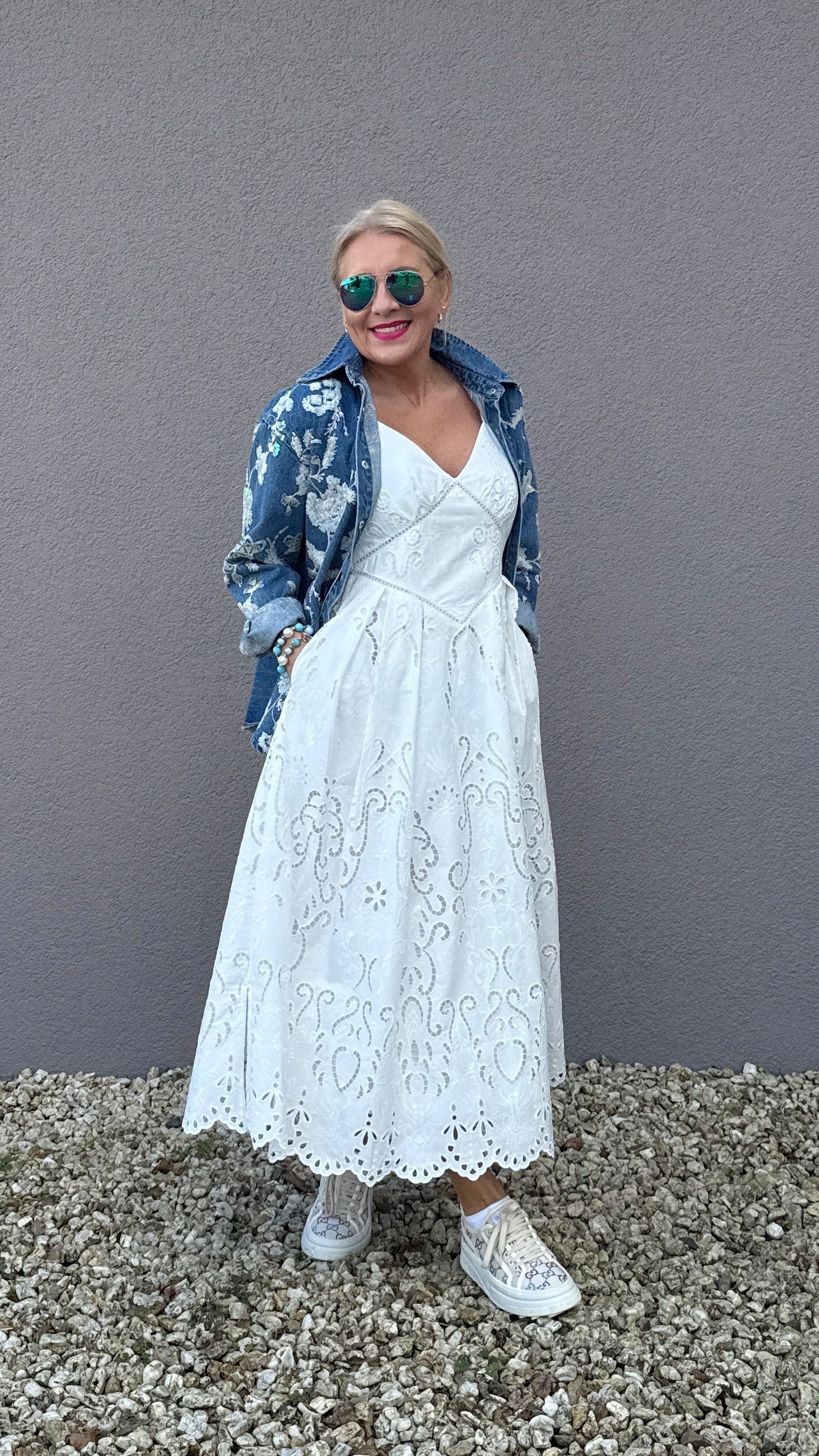 Spagettiträger Kleid