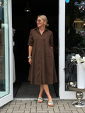 Hemdblusenkleid Braun