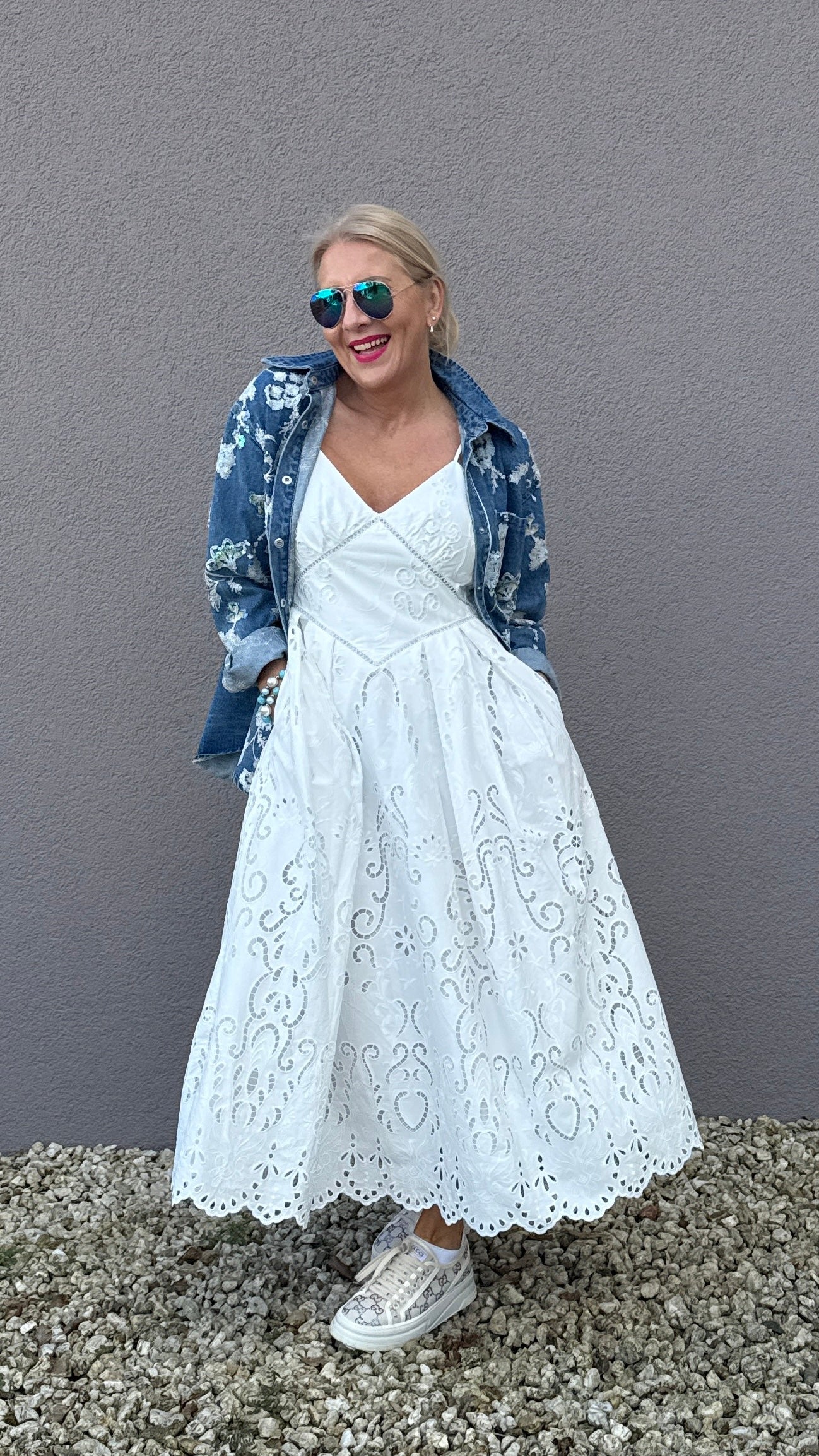 Spagettiträger Kleid